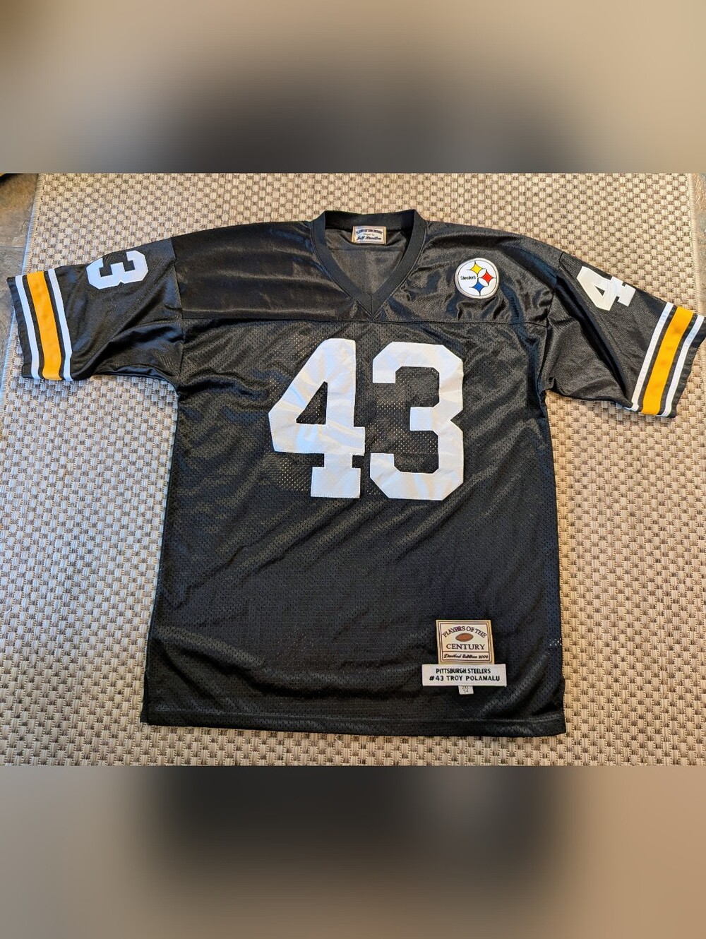Polamalu Players of the Century NFL Pittsburgh Steelers Jersey #43 Size 2XL 54